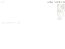 Tablet Screenshot of andysfloralevents.com
